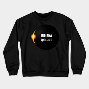 Total Solar Eclipse Indiana 2024 Crewneck Sweatshirt